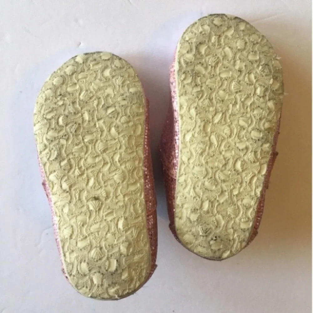 TOMS Pink Sequin Alpargatas Flats